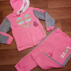 NWT"RealYou"2pc polyester zip jacket&jogger outfit